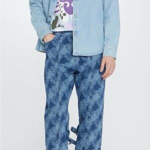 Kenzo Men’s Apron Blue Jeans Sz 32 Casual Streetwear Everyday